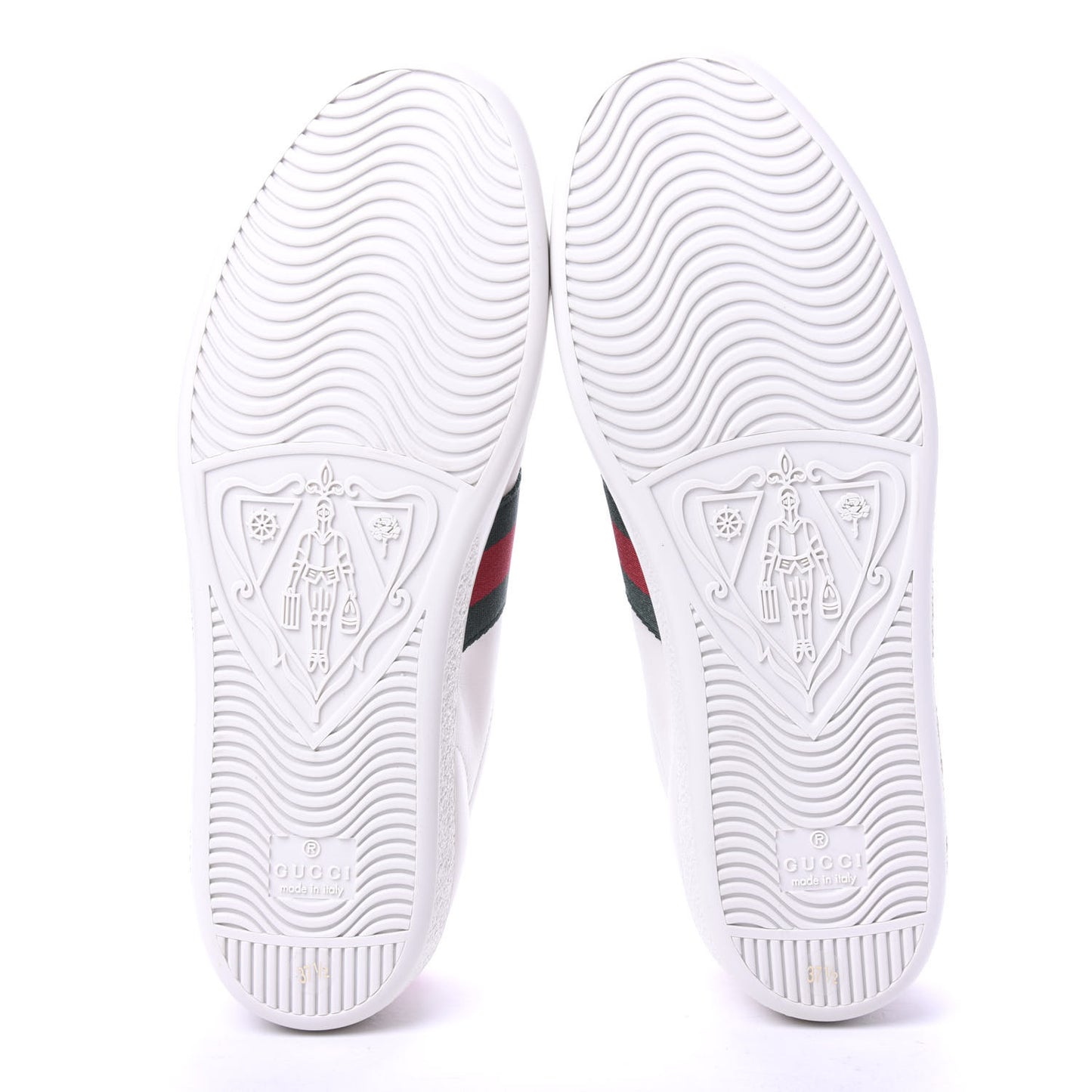 X SEGA Calfskin Ayers Web Guccy Womens Ace Sneakers 37.5 White