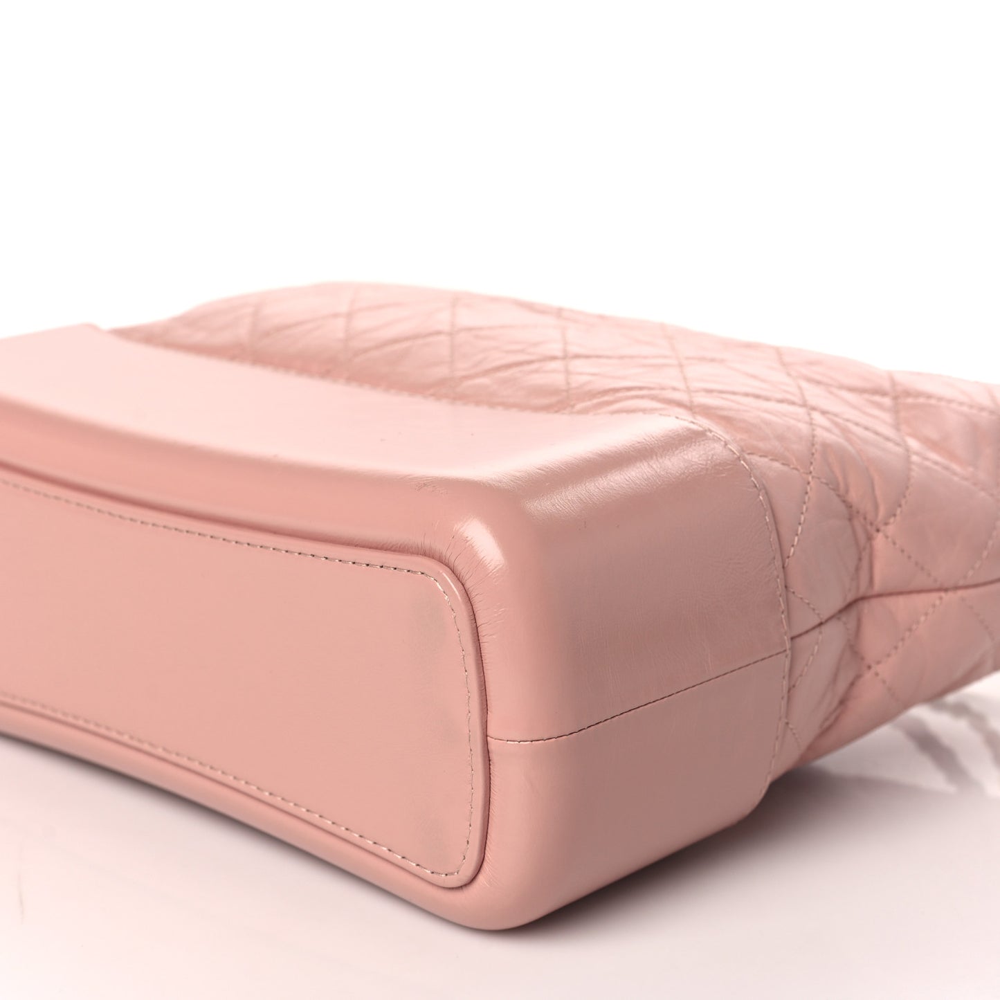 Aged Calfskin Quilted Medium Gabrielle Hobo Pink