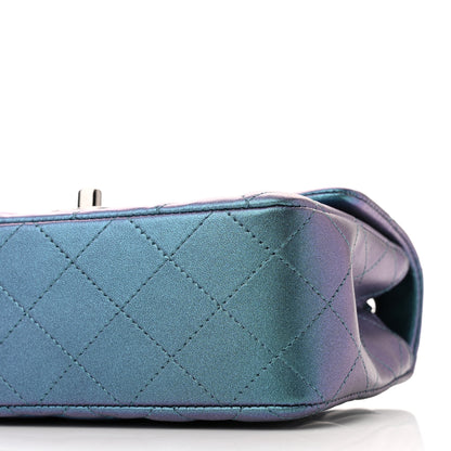 Chanel Iridescent Lambskin Quilted Mini Rectangular Flap Turquoise 10 of 11