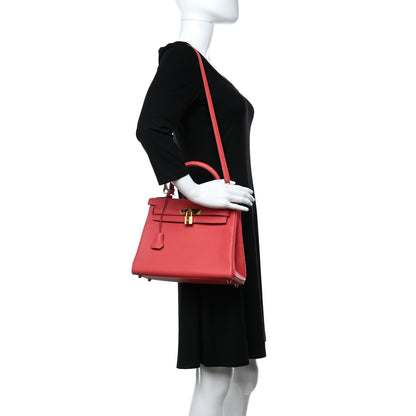 Hermes Taurillon Clemence Kelly Retourne 28 Bougainvillea 2 of 10