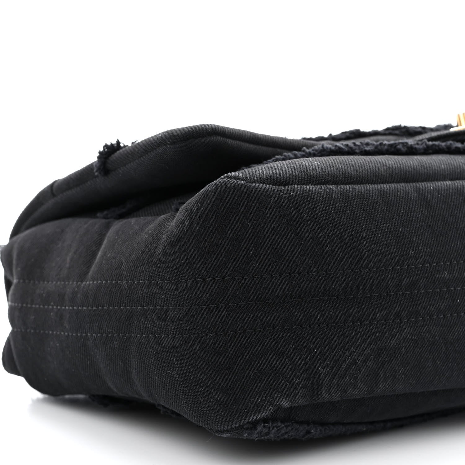Chanel Denim Coco Jumbo Single Flap Black 9 of 10
