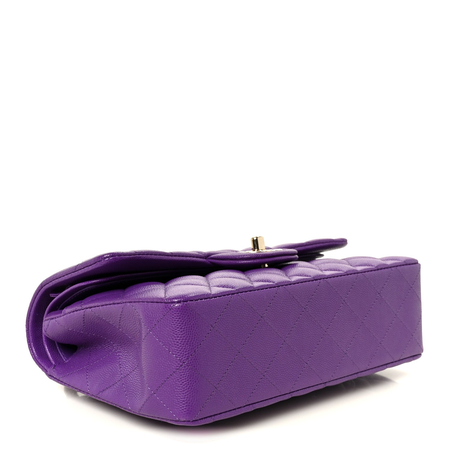 Chanel Caviar Quilted Small Double Flap Purple 4 of 12