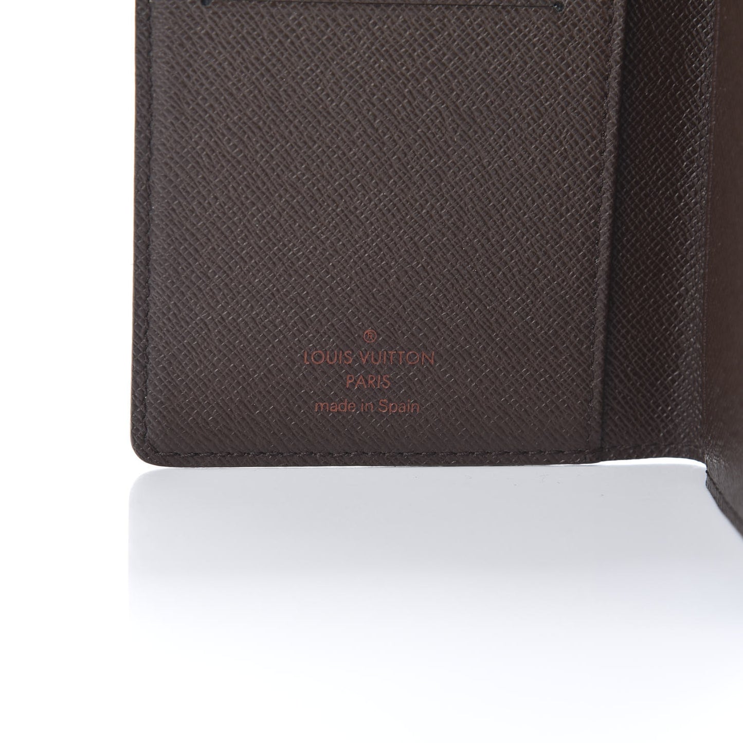 Damier Ebene Checkbook Cover Wallet