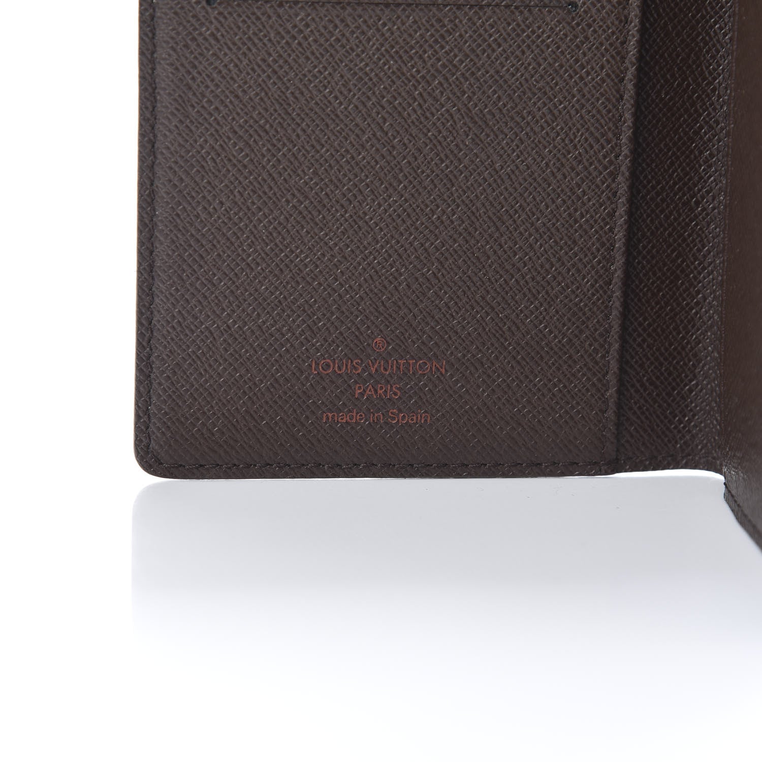 Louis Vuitton Damier Ebene Checkbook Cover Wallet 6 of 7