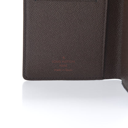 Louis Vuitton Damier Ebene Checkbook Cover Wallet 6 of 7
