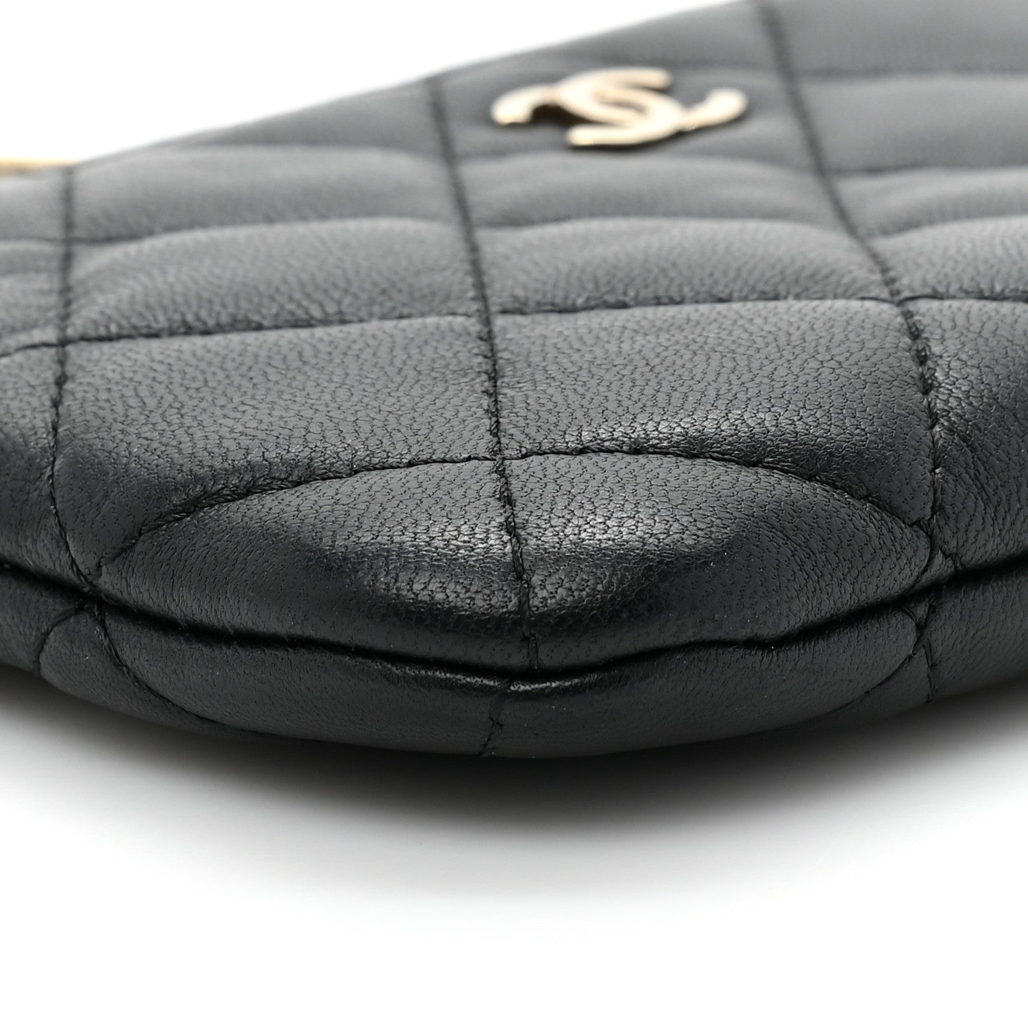 Chanel Lambskin Quilted Small Casino Cosmetic Case Black 9 of 9