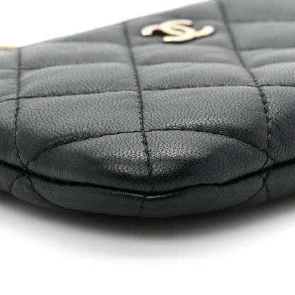 Chanel Lambskin Quilted Small Casino Cosmetic Case Black 9 of 9