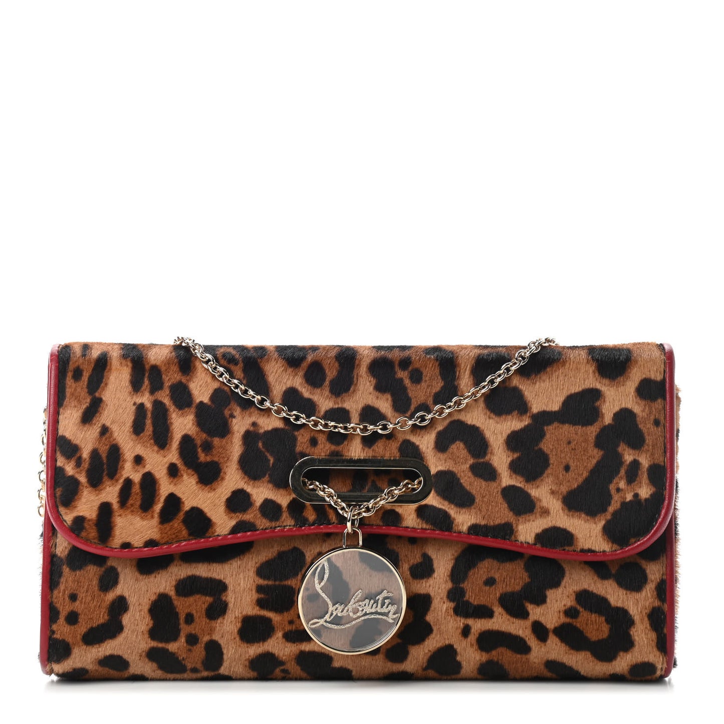 Pony Hair Leopard Print Riviera Clutch