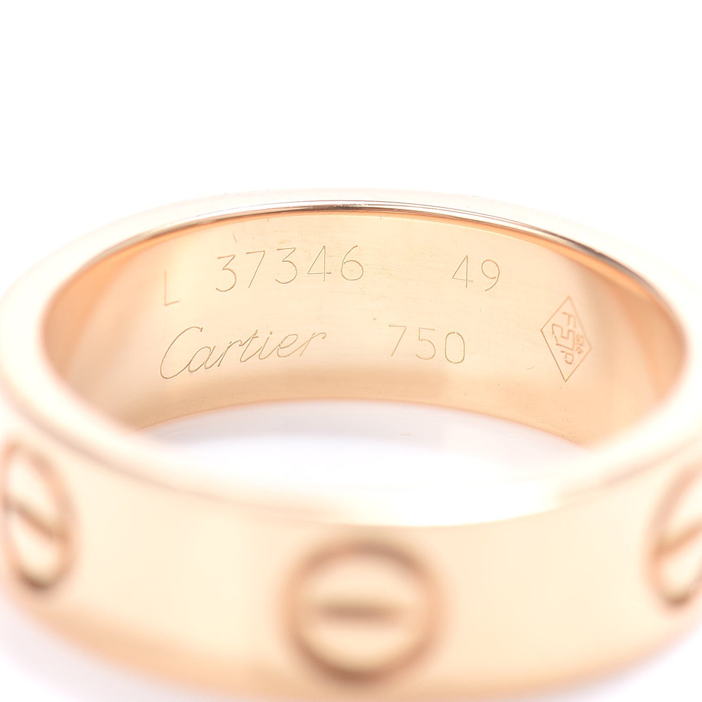 18K Yellow Gold 5.5mm LOVE Ring 49 4.75
