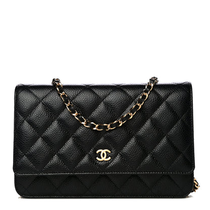 Chanel Caviar Quilted Wallet On Chain WOC Black 1 of 11