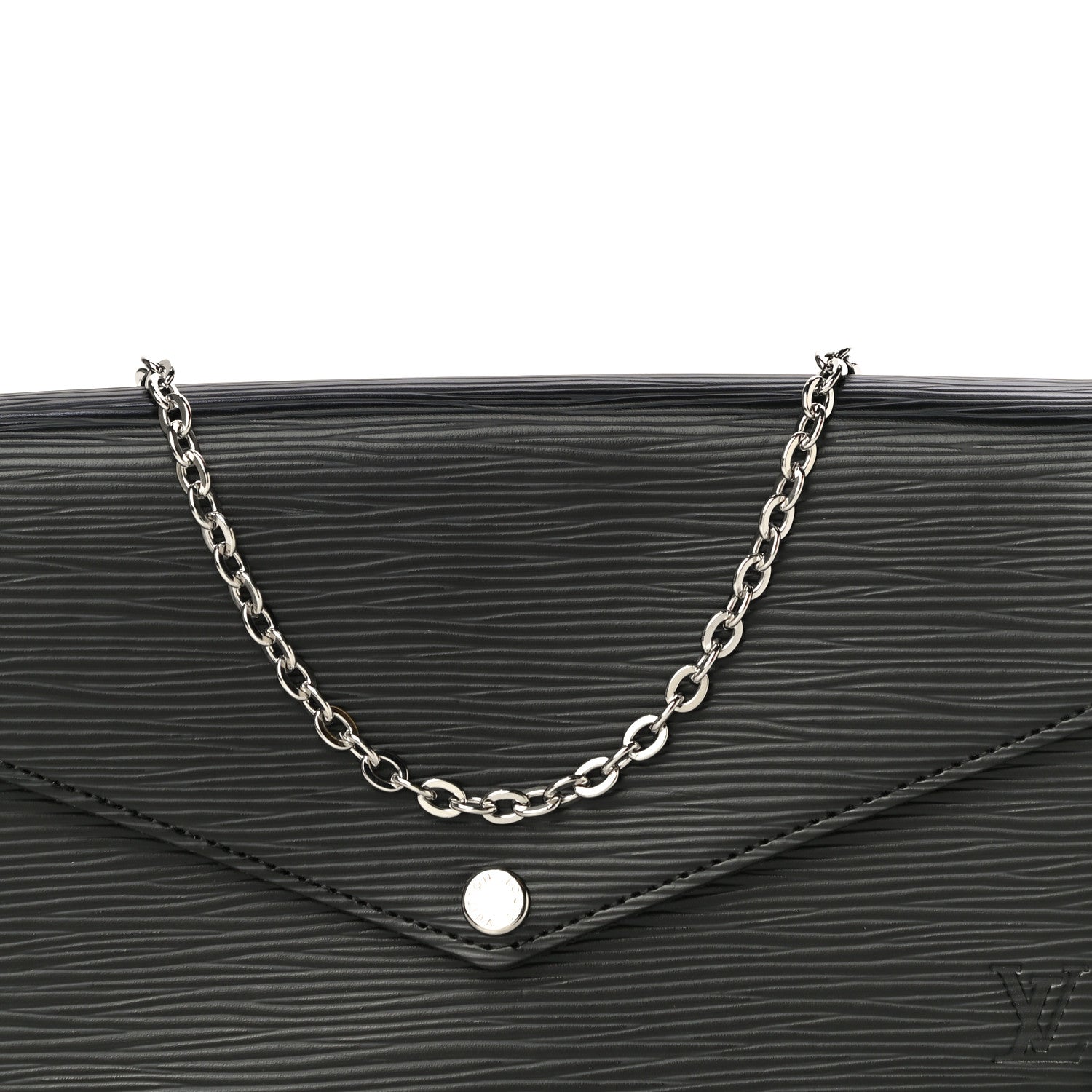 Louis Vuitton Epi Pochette Felicie Black 10 of 12
