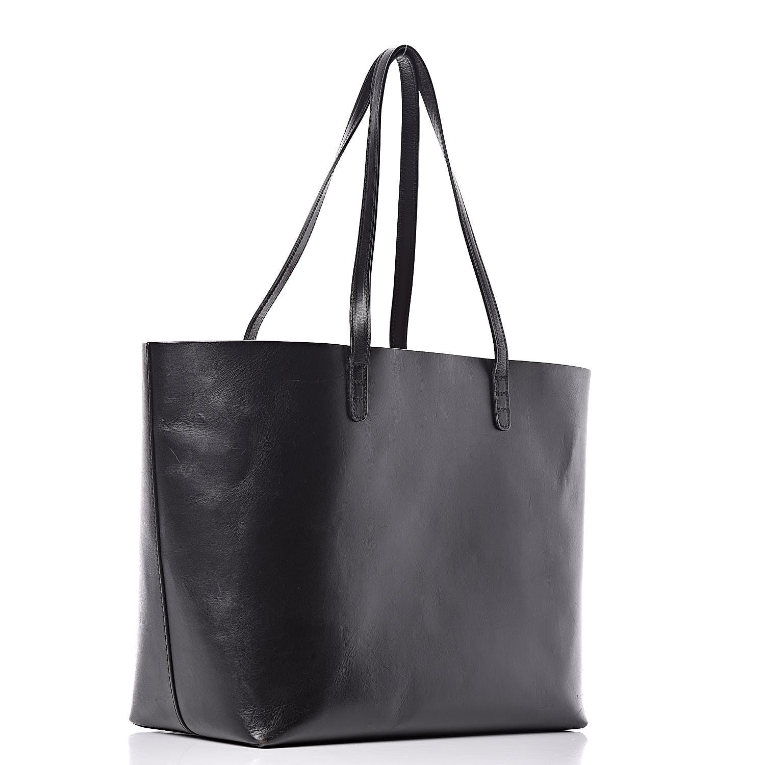 Mansur Gavriel Smooth Calfskin Large Shopping Tote Black 3 of 20
