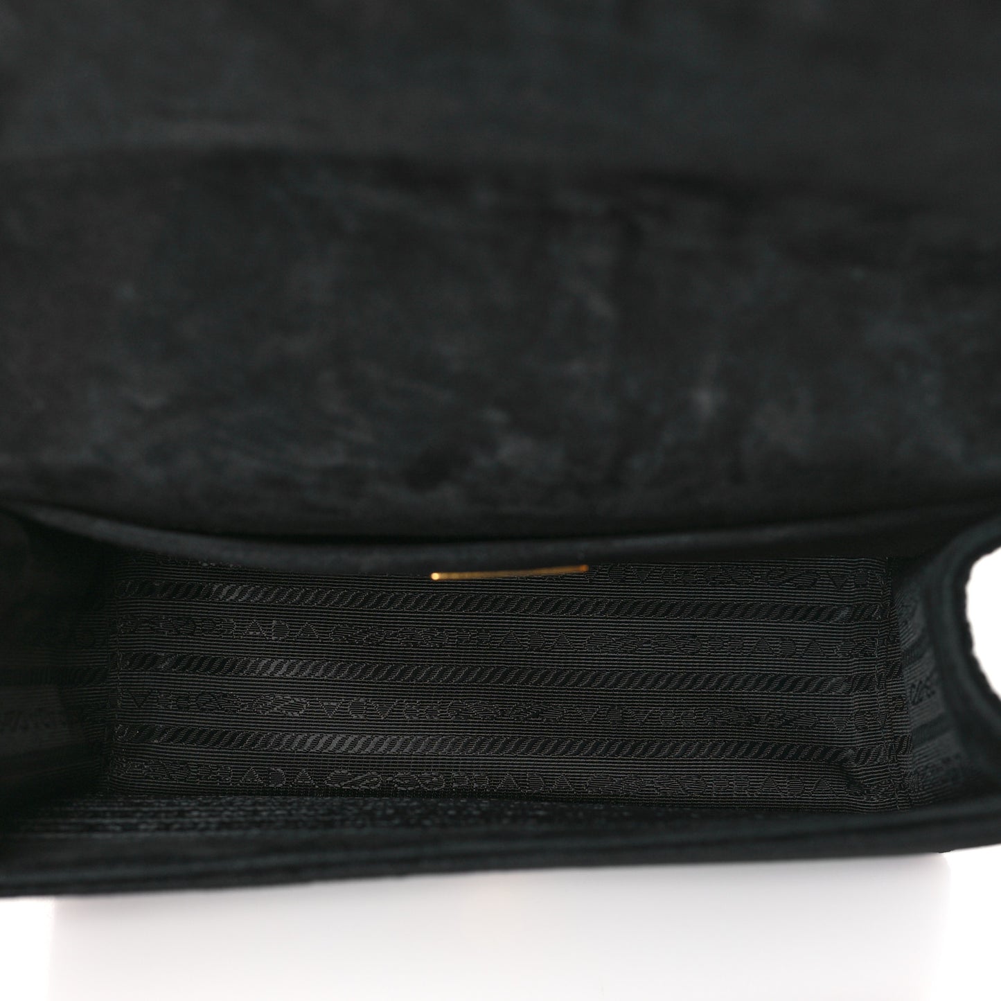 Velluto Ricamo Cahier Shoulder Bag Black