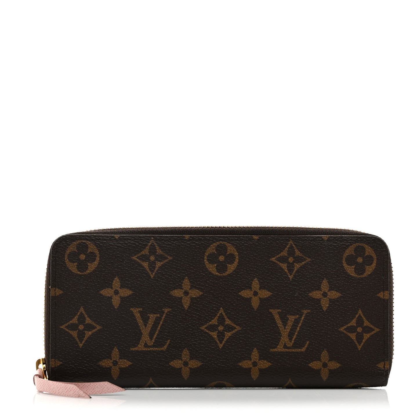 Monogram Clemence Wallet Rose Ballerine