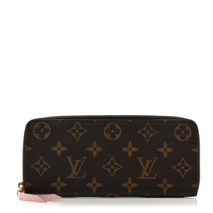Louis Vuitton Monogram Clemence Wallet Rose Ballerine 1 of 6