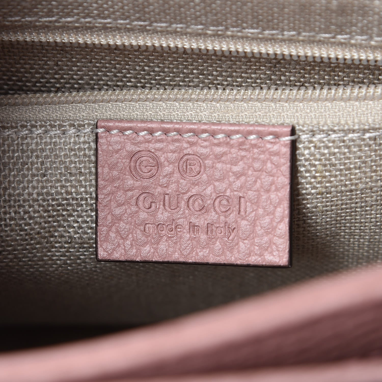 Gucci Dollar Calfskin Interlocking G Top Handle Shoulder Bag Soft Pink 6 of 8