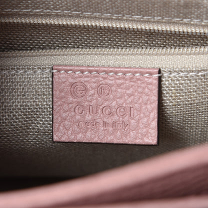Gucci Dollar Calfskin Interlocking G Top Handle Shoulder Bag Soft Pink 6 of 8