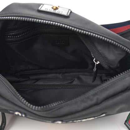 Gucci Techno Canvas Web L'Aveugle Par Amour Embroidered Belt Bag Black 5 of 13