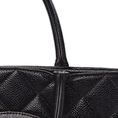 Chanel Caviar Quilted Medallion Tote Black 13 of 15