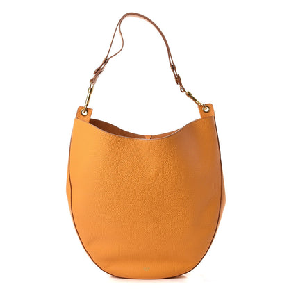 Celine Crisped Calfskin Medium Hobo Saffron 1 of 9