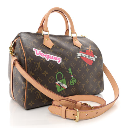 Louis Vuitton Monogram Patches Speedy Bandouliere 30 3 of 11