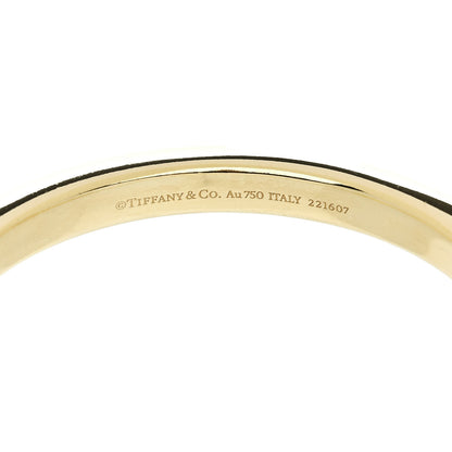 Tiffany 18K Yellow Gold Tiffany Lock Bangle Bracelet 4 of 5
