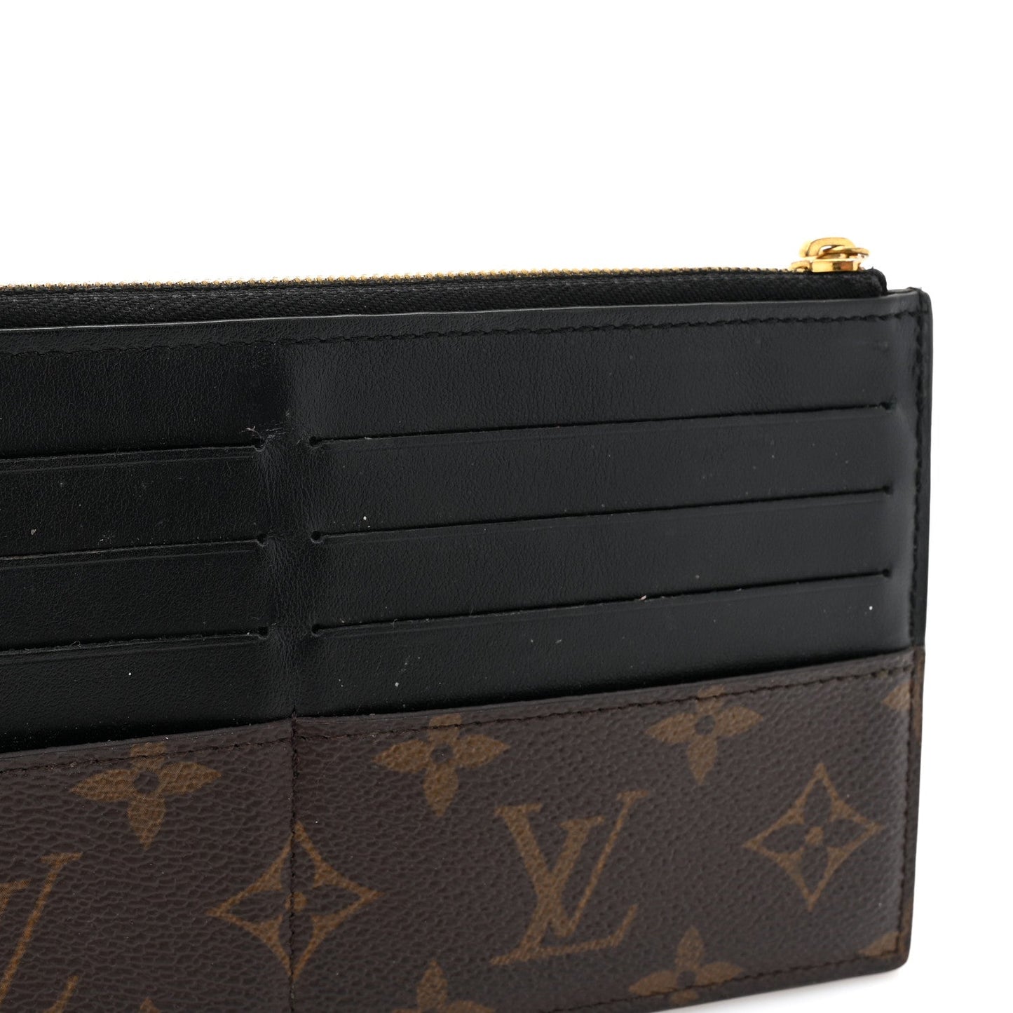 Monogram Slim Purse Black