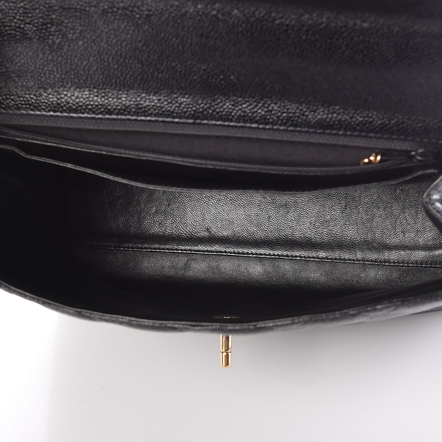 Chanel Caviar Quilted Jumbo Kelly Flap Black 5 of 12