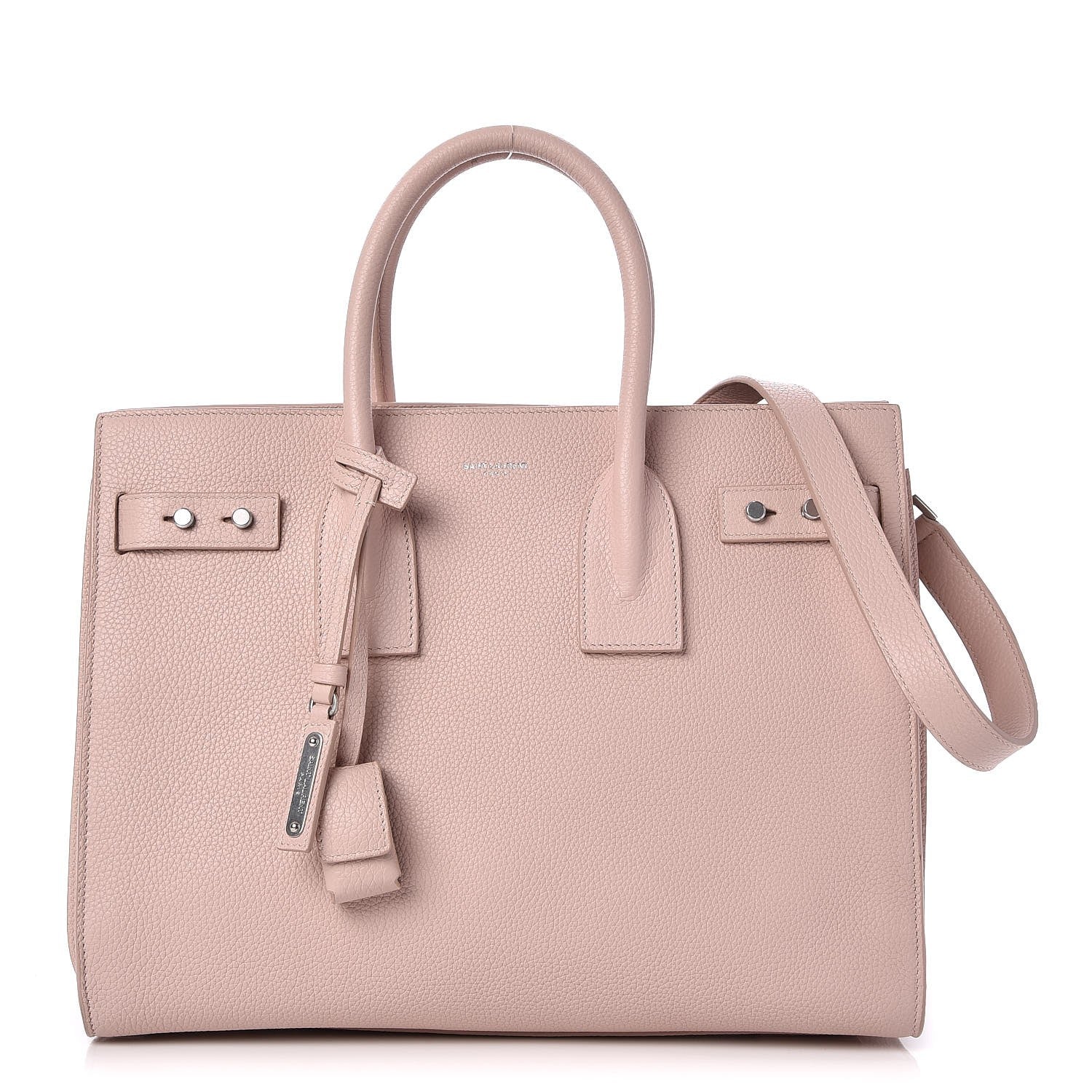 Saint Laurent Grained Calfskin Small Supple Sac De Jour Rose 1 of 7