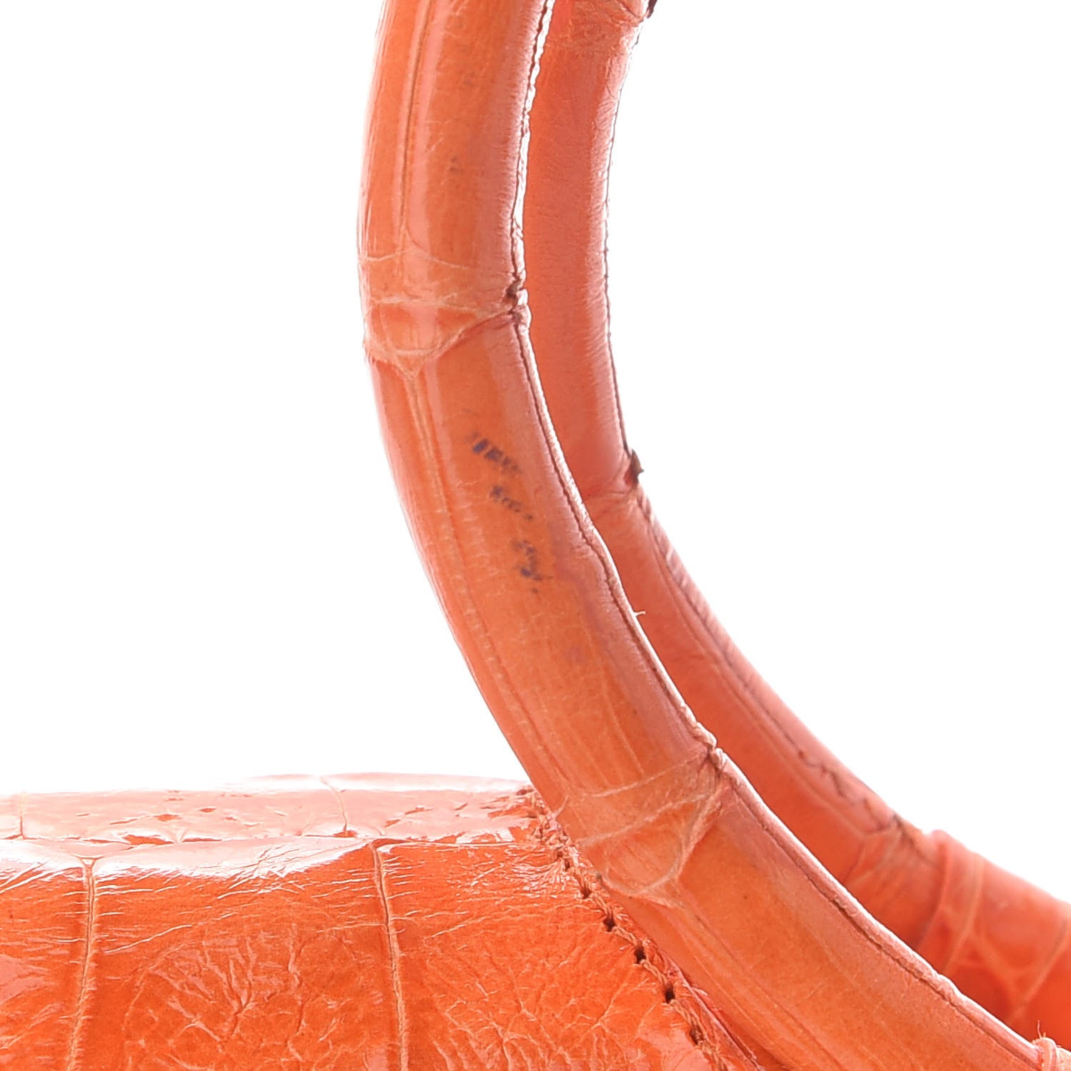 Nancy Gonzalez Crocodile Small Regina Top Handle Bag Orange 14 of 14