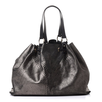 Saint Laurent Calfskin Reversible Double Sac Y Tote Gold Brown 1 of 7