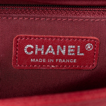 Chanel Caviar Quilted New Medium Boy Flap Dark Red 6 of 10