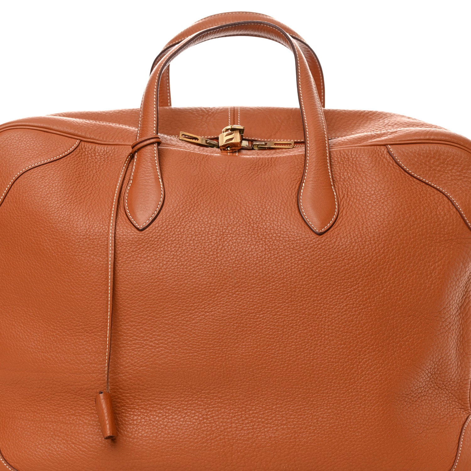 Hermes Taurillon Clemence Victoria 50 Travel Gold 7 of 20
