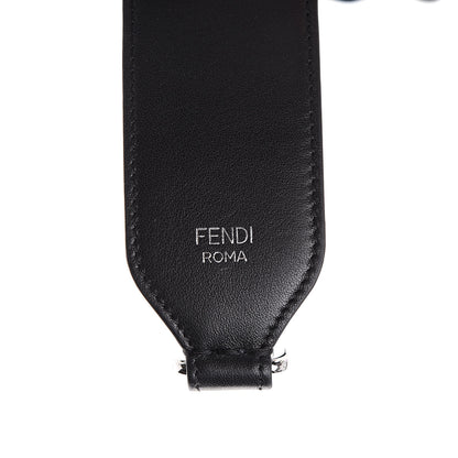 Fendi Velvet Tapestry Calfskin FF Reloaded Strap You White Black 4 of 5