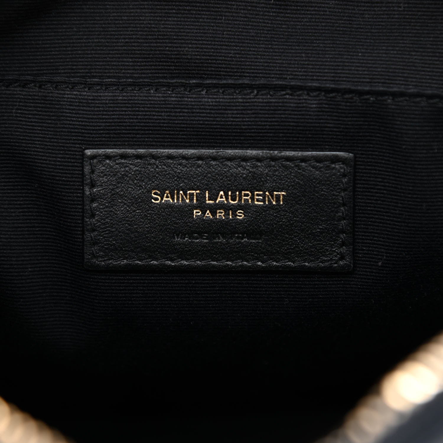 Saint Laurent Calfskin Matelasse Monogram Lou Camera Bag Navy 6 of 11