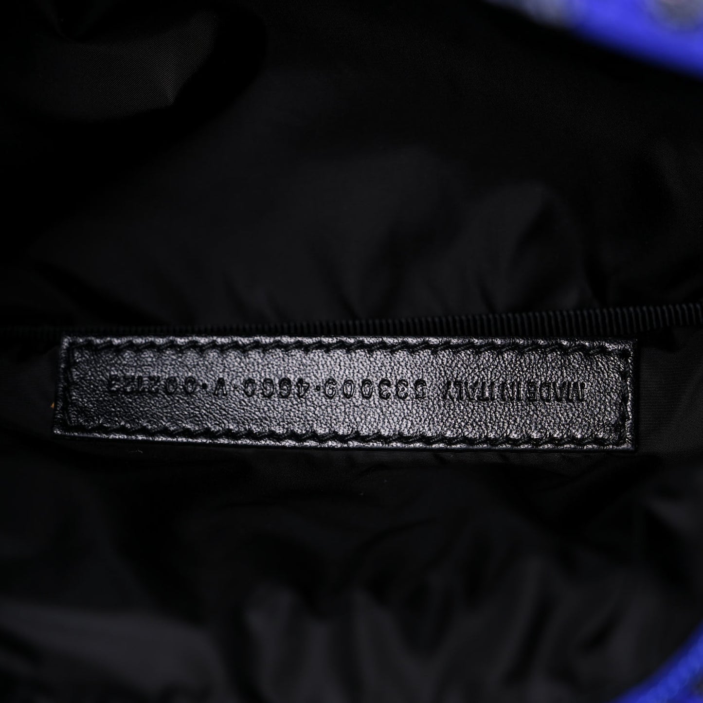 Sport Nylon Logo Paisley Print Wheel Belt Bag Navy Black