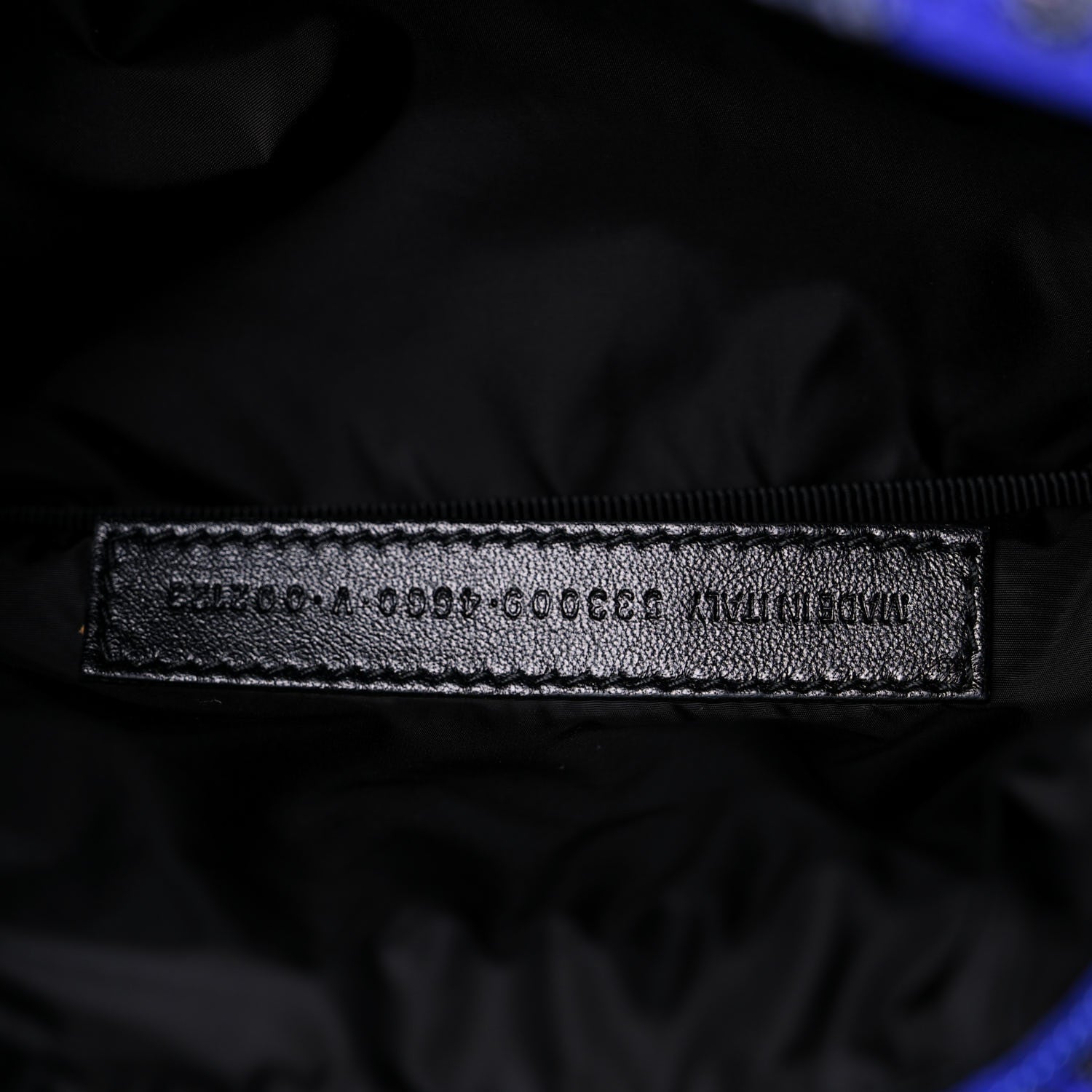 Balenciaga Sport Nylon Logo Paisley Print Wheel Belt Bag Navy Black 8 of 9