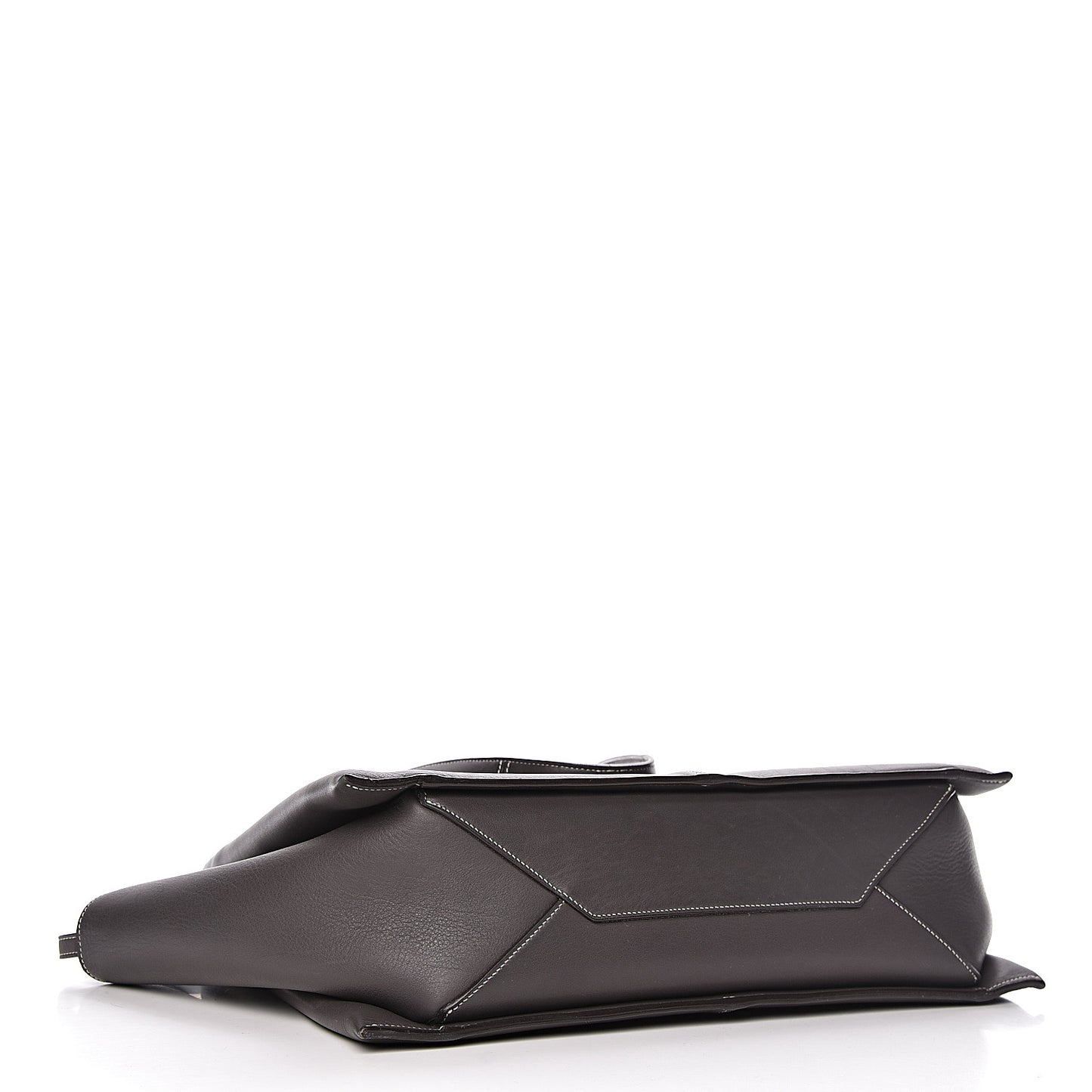 Calfskin Medium Tri-Fold Shoulder Bag Anthracite