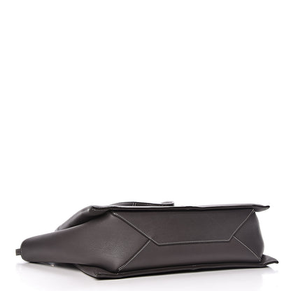 Celine Calfskin Medium Tri-Fold Shoulder Bag Anthracite 4 of 11