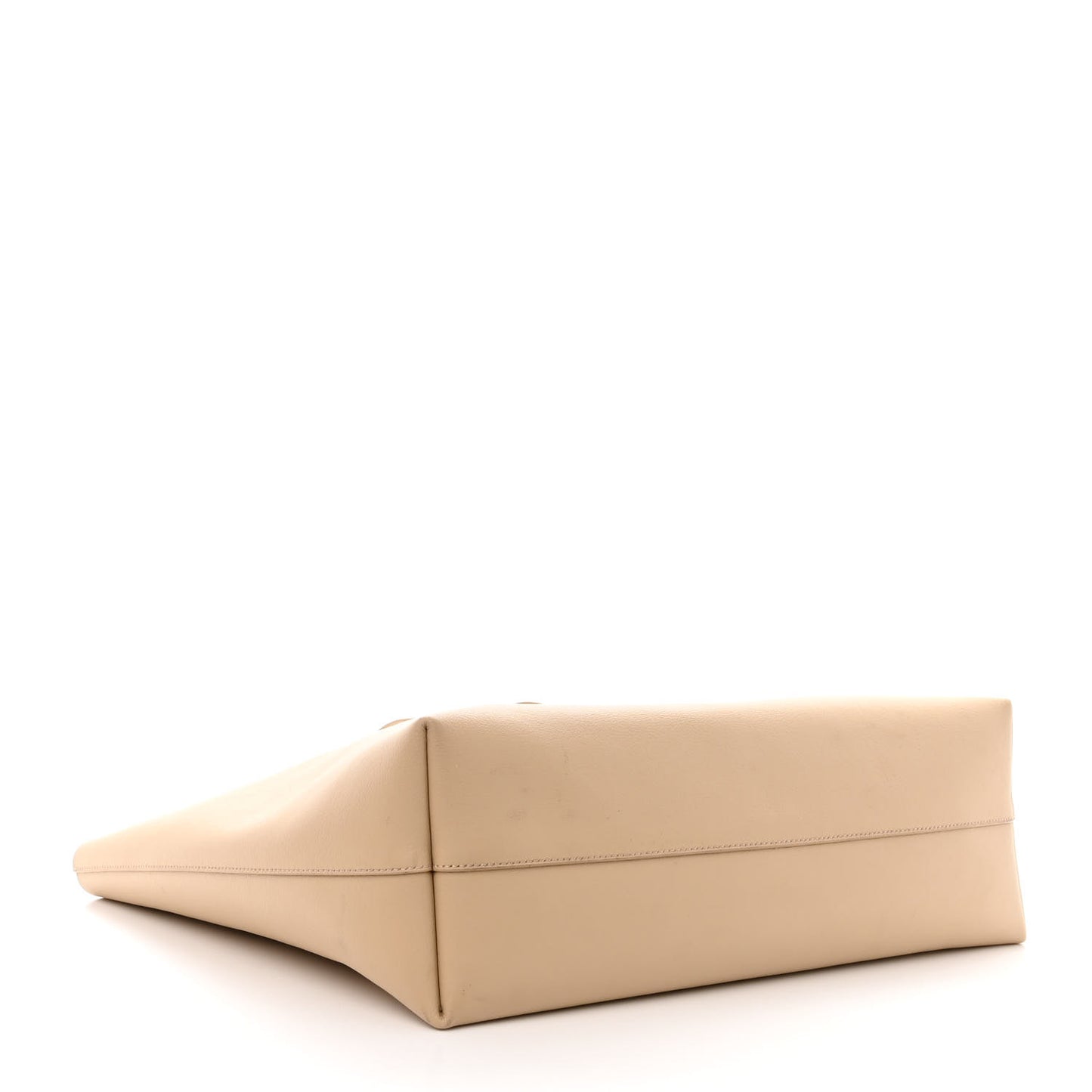 Calfskin Large Shopping Tote Dark Beige