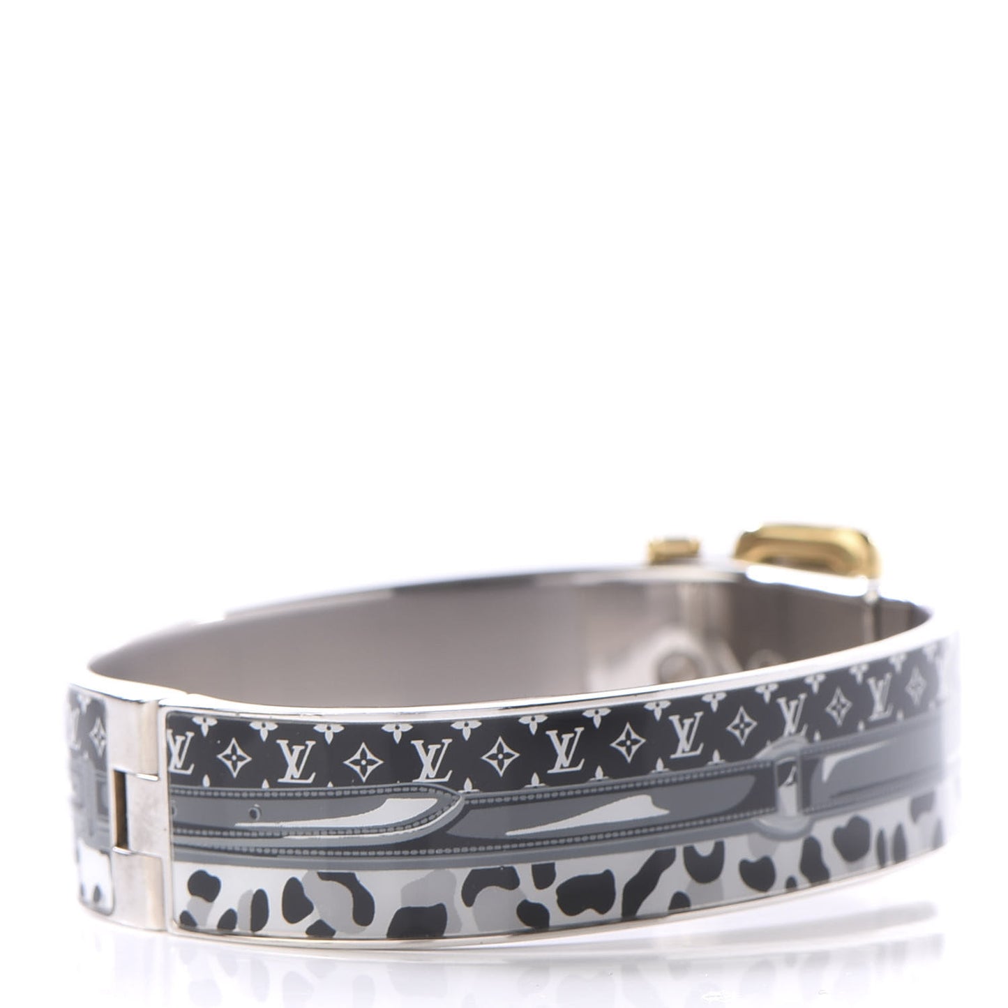 Metal Enamel Confidential Bangle Bracelet