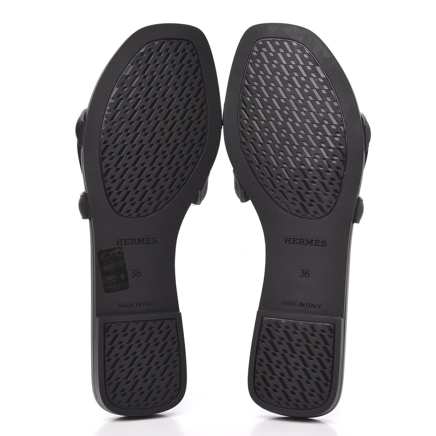 Rubber Aloha Sandals 36 Black