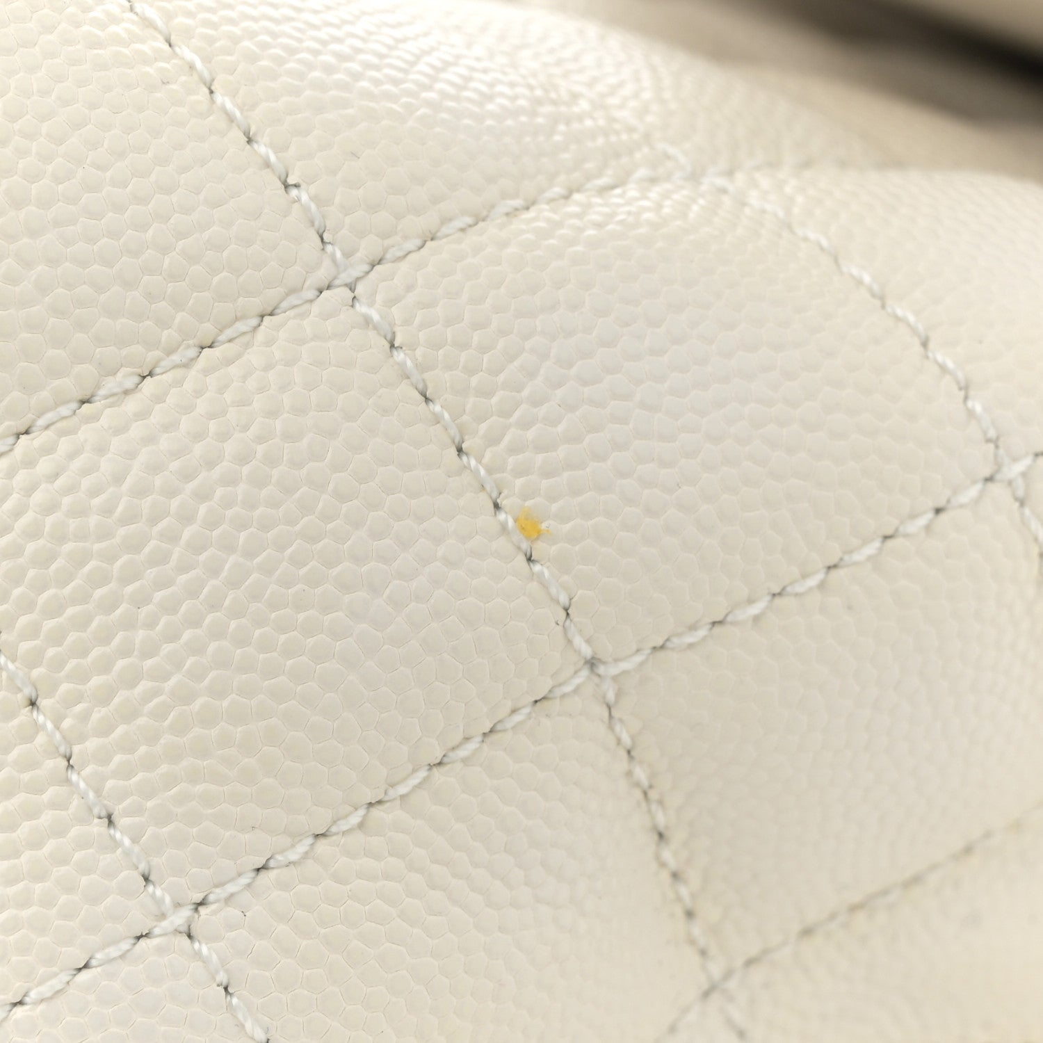 Chanel Caviar Quilted Small Coco Handle Flap White 11 of 11