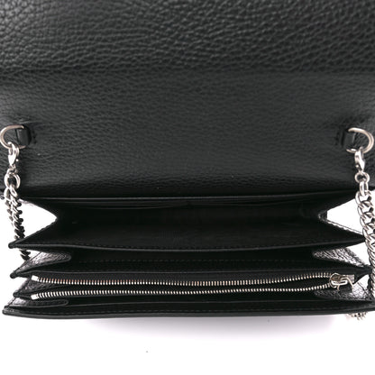 Gucci Calfskin Mini Dionysus Chain Wallet Black 5 of 12