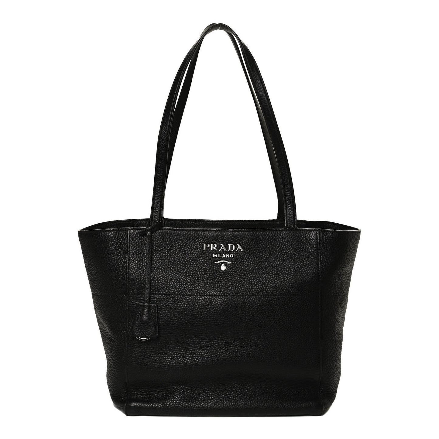 Vitello Phenix Shopping Tote Black