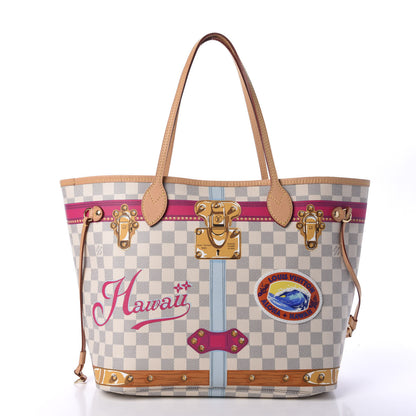 Louis Vuitton Damier Azur Summer Trunks Hawaii Neo Neverfull MM 3 of 11