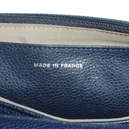 Chanel Caviar Half Moon Wallet On Chain Navy 7 of 8