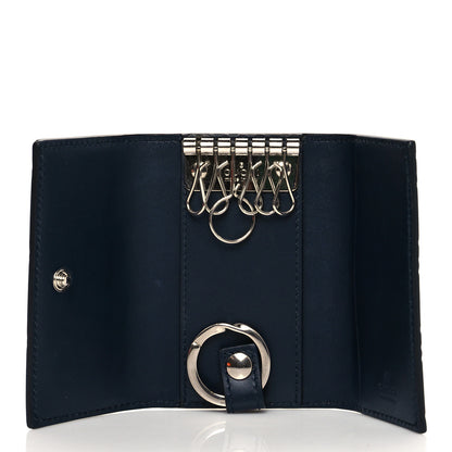Gucci Guccissima Signature Dorian 6 Key Holder Case Blue 5 of 10