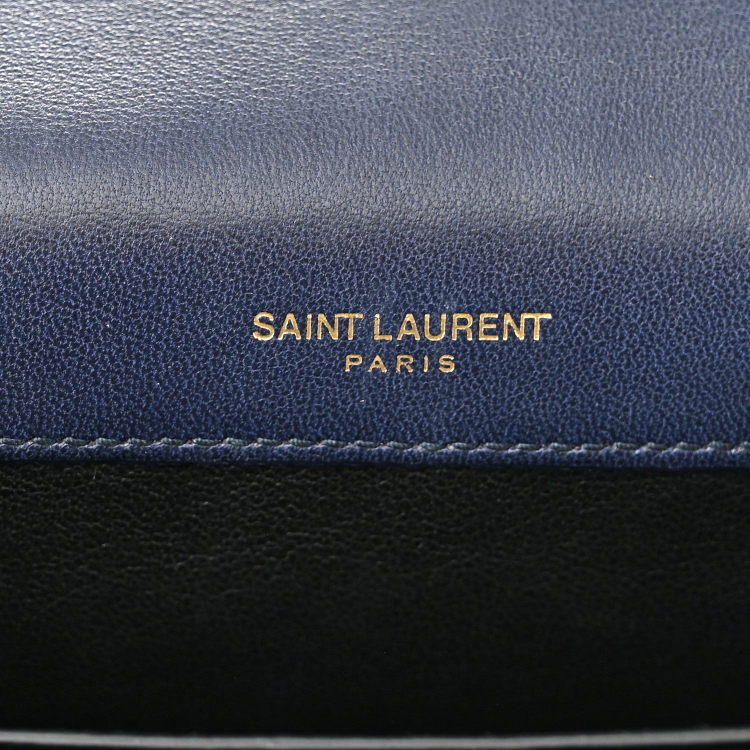 Saint Laurent Lambskin Matelasse Monogram Medium Vicky Chain Bag Blue 6 of 12