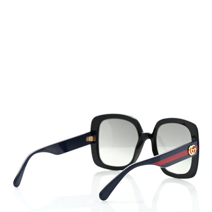 Gucci Acetate Square GG Web Sunglasses GG0713S Black 4 of 8